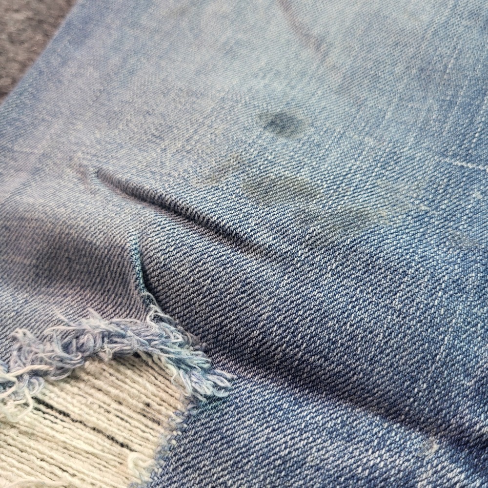 London Jean Womens Jeans Blue Flare Distressed Ripped Denim Size 6 - Picture 4 of 13